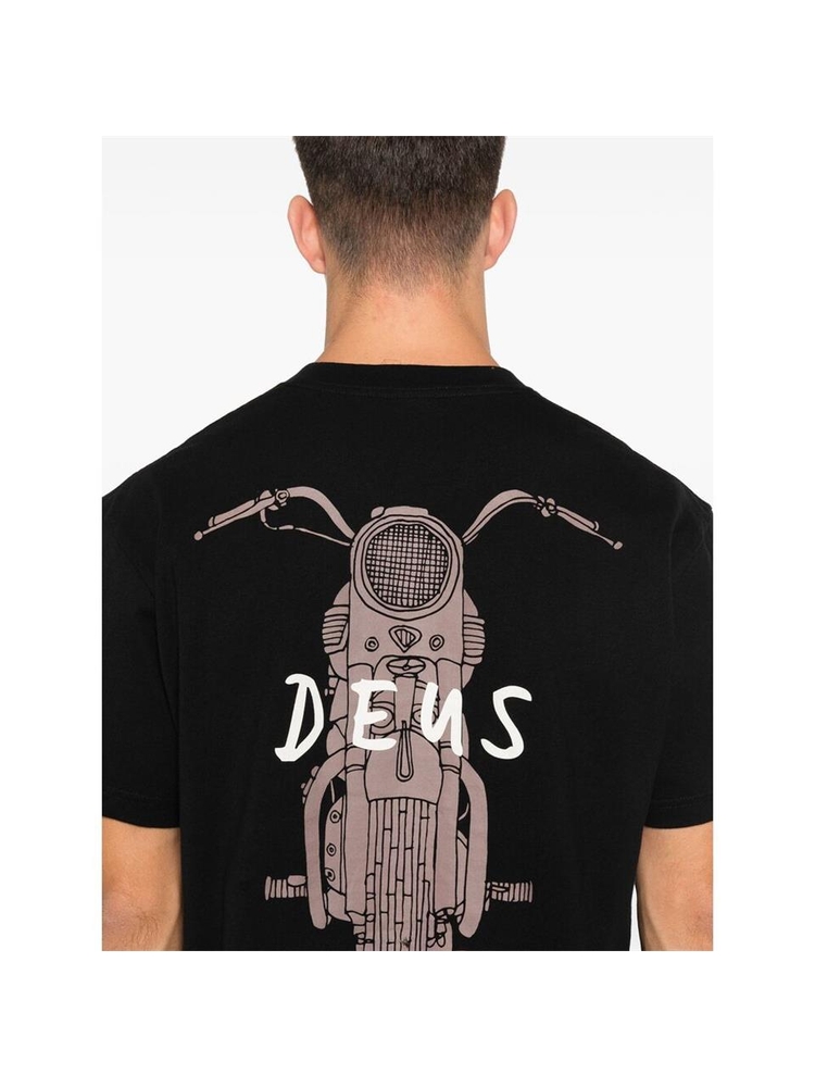 데우스 엑스 마키나 FW24 T-shirt Deus DMF241747D FRONTAGE BLACK BLACK