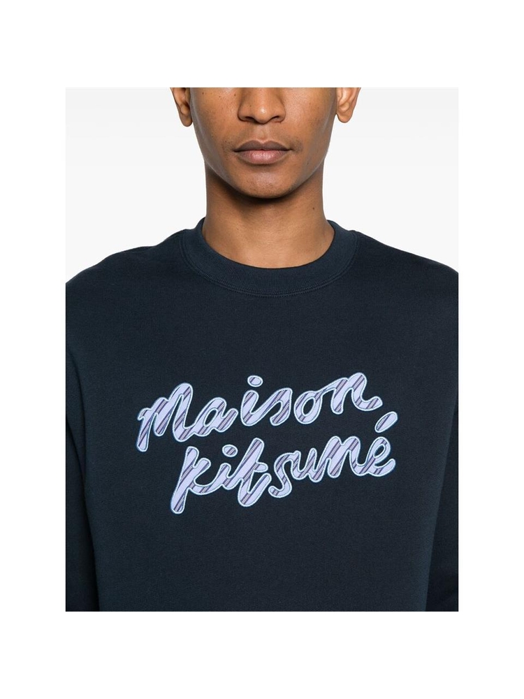 메종키츠네 FW24 Sweatshirt Maison Kitsune NM00310KM0307  NAVY BLUE