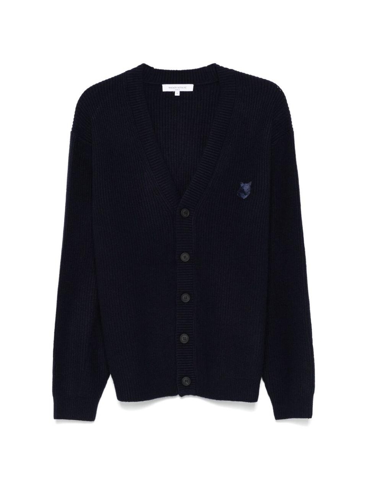 메종키츠네 FW24 Sweater Maison Kitsune NM00501KT1093  INBLU BLUE