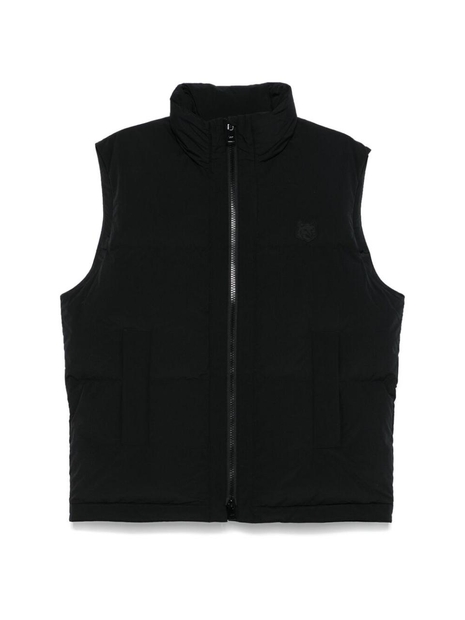 메종키츠네 FW24 Outwear Waistcoat Maison Kitsune NM02202WQ4032  BLACK BLACK