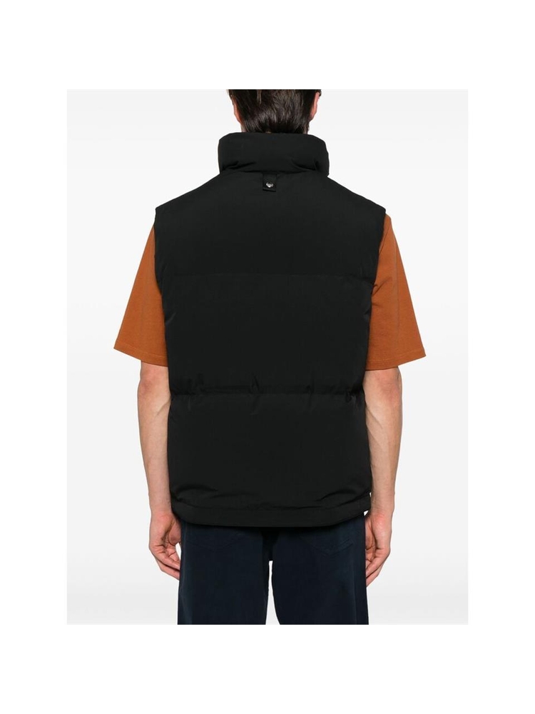 메종키츠네 FW24 Outwear Waistcoat Maison Kitsune NM02202WQ4032  BLACK BLACK