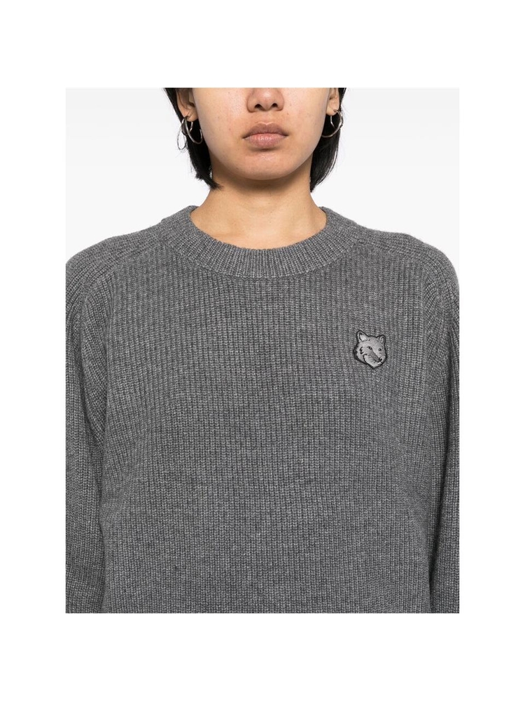 메종키츠네 FW24 Sweater Maison Kitsune LW00814KT1093  MGRME GREY