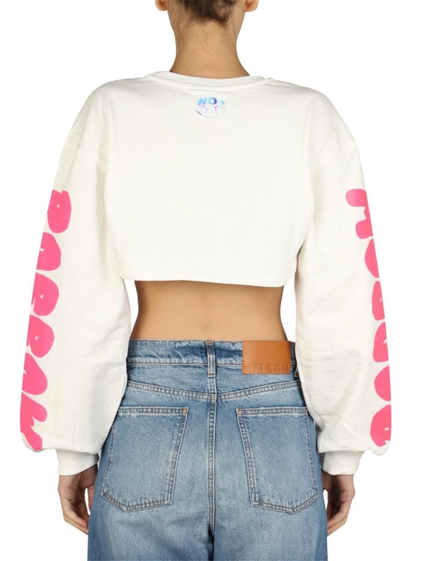 배로우 SS22 CROPPED SWEATSHIRT 031369_002 WHITE