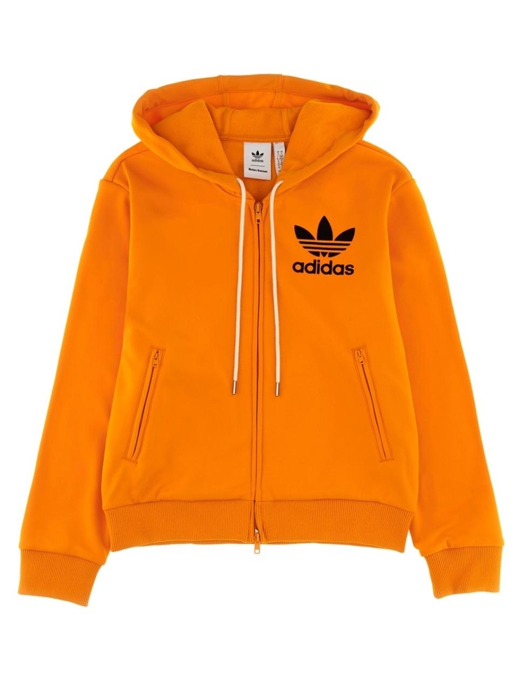 아디다스 X 웨일즈 보너 FW24 ADIDAS X WALES BONNER HOODED TRACK SWEATSHIRT JJ2938_ORANGE ORANGE