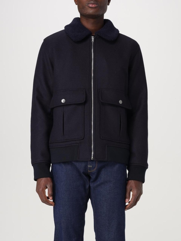 아페쎄 FW24 Mens apc jacket WVBDEH02761 IAK Blue