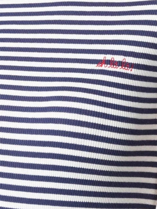 메종라비쉬 FW24 MAISON LABICHE T-shirts and Polos NWFOLIESOHLALAOFF WHITE NAVY OFF WHITE NAVY