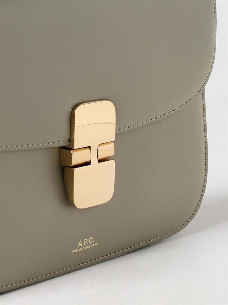 아페쎄 FW24 Grace APC Leather Bag PXBMWF61413 KAW Anthracite