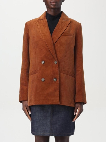 아페쎄 FW24 Apc Corduroy Double Breasted Blazer COHBBF03212 CAB Rust