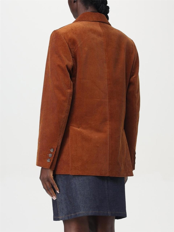 아페쎄 FW24 Apc Corduroy Double Breasted Blazer COHBBF03212 CAB Rust