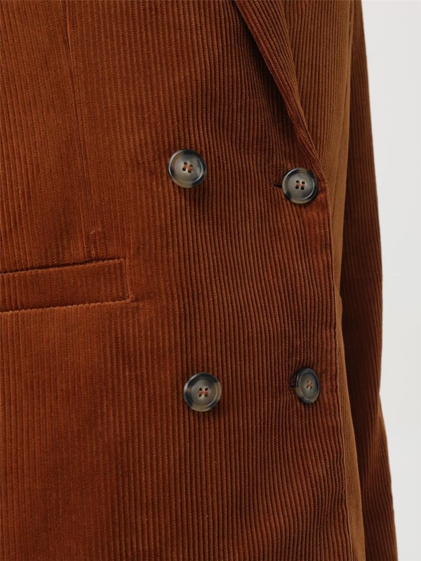 아페쎄 FW24 Apc Corduroy Double Breasted Blazer COHBBF03212 CAB Rust