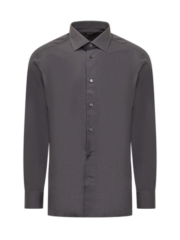 제냐 FW24 ZEGNA Shirts 801059A89MS0JI 022 DARK GREY