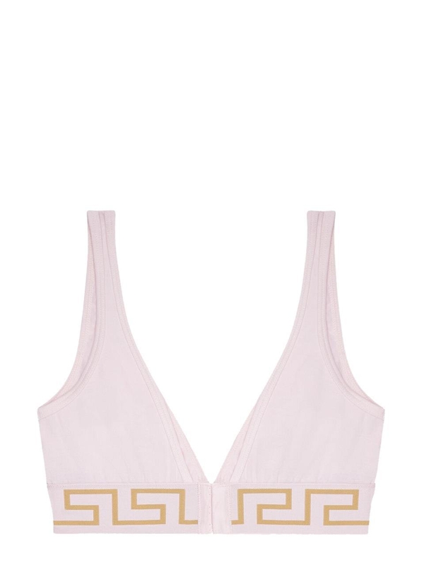 베르사체 FW23 BRALETTE WITH GREEK BORDER AUD01047_A2327411PB90 PINK