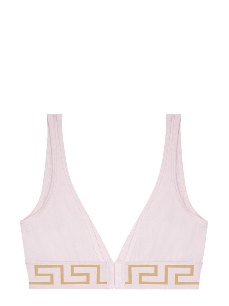 베르사체 FW23 BRALETTE WITH GREEK BORDER AUD01047_A2327411PB90 PINK