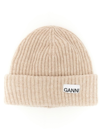 가니 FW24 WOOL CAP A4429_196 BEIGE