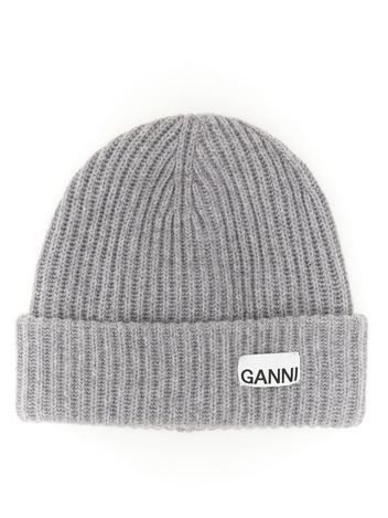 가니 FW24 WOOL CAP A4429_921 GREY