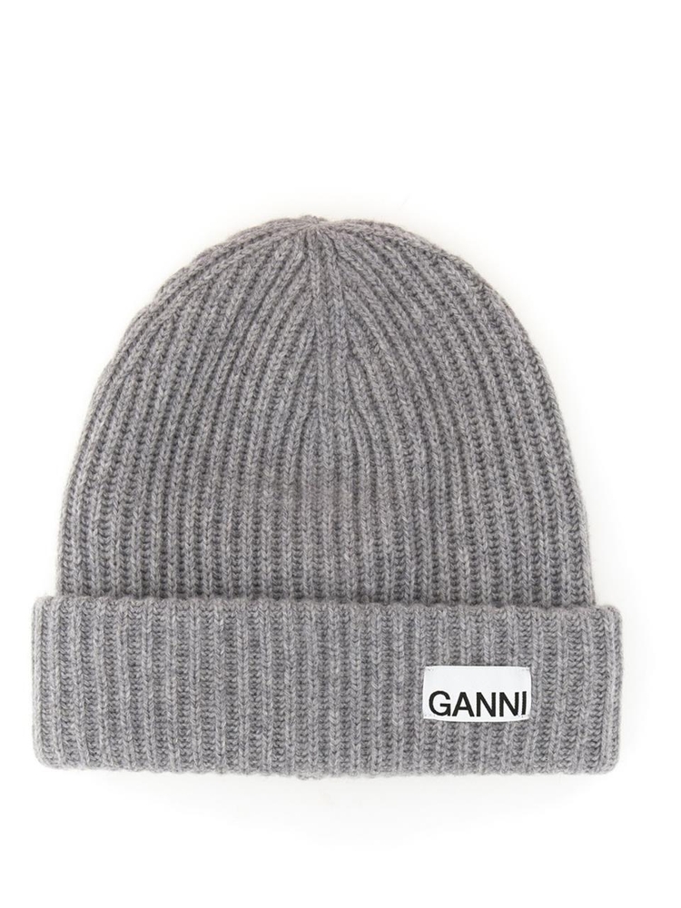 가니 FW24 WOOL CAP A4429_921 GREY