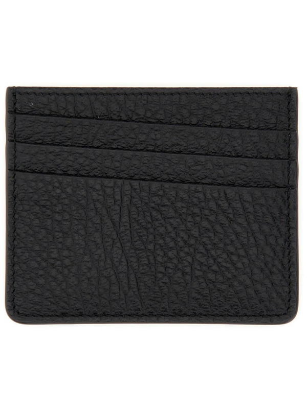 메종마르지엘라 FW24 FOUR STITCHES CARD HOLDER SA1VX0006_P4455T8013 BLACK