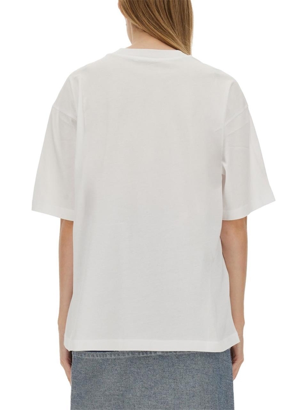 마르니 FW24 LOGO PRINT T-SHIRT THJET49EPH_USCS11LOW01 WHITE