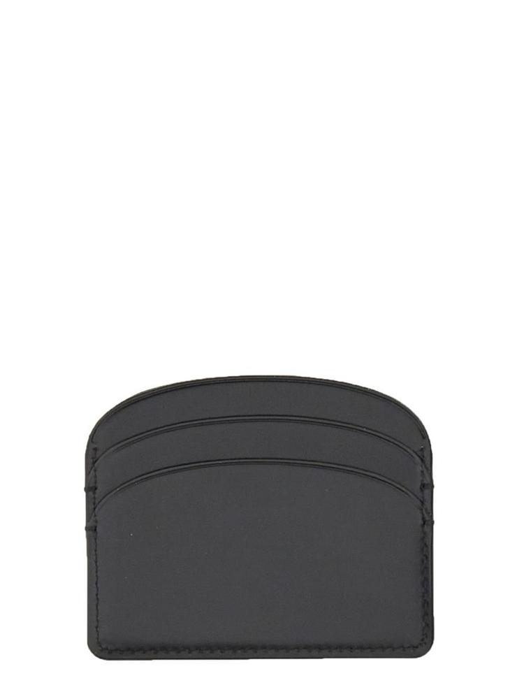 아페쎄 FW22 DEMI LUNE CARD HOLDER PXAWVF63270_LZZ BLACK