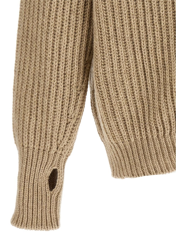 르메르 FW24 Ribbed cardigan TO1260LK1029BG223 Beige