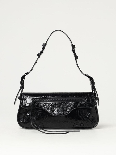 발렌시아가 FW24 Balenciaga Le Cagole Sling Bag in Arena Leather 7716402AA8H 1000 Black