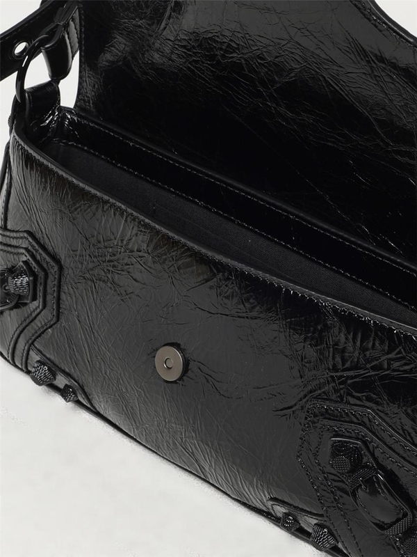 발렌시아가 FW24 Balenciaga Le Cagole Sling Bag in Arena Leather 7716402AA8H 1000 Black