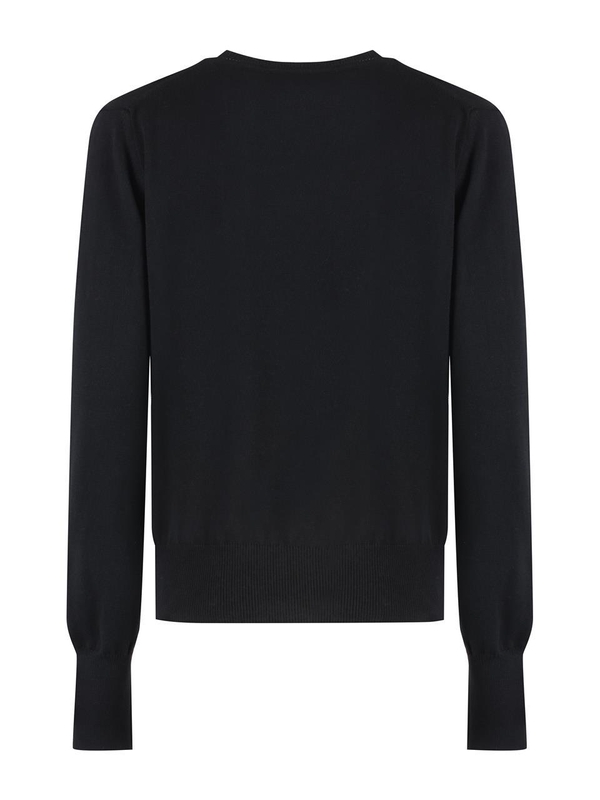 비비안웨스트우드 FW24 Bea cotton blend crew-neck sweater 1803002SY001V_N401 black