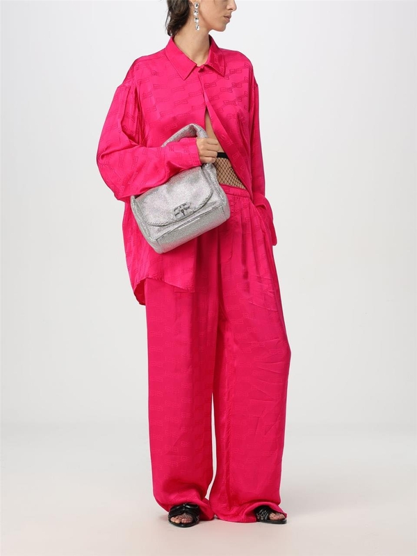 발렌시아가 FW24 Balenciaga womens trousers 681822TMO68 5510 Fuchsia