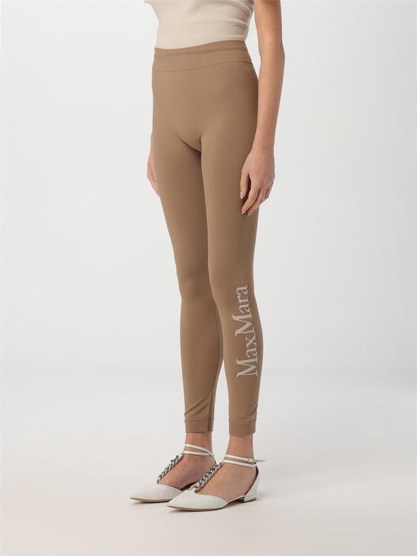 S 막스마라 FW24 Leggings con logo s Max Mara 2429816011600 008 Camel