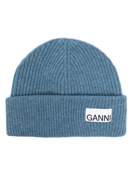 가니 FW24 GANNI Hats Blue A6238766 Blue