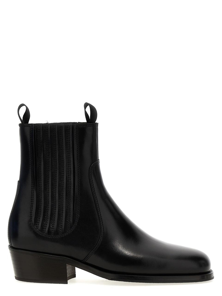 르메르 FW24 Chelsea leather ankle boots FO0121LL0106BK999 Black  