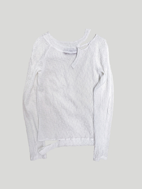 CUT-OUT RAGLAN SLEEVE TOP