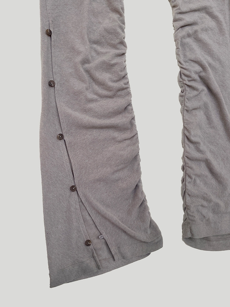 WOOL SINGLE BUTTON PANTS