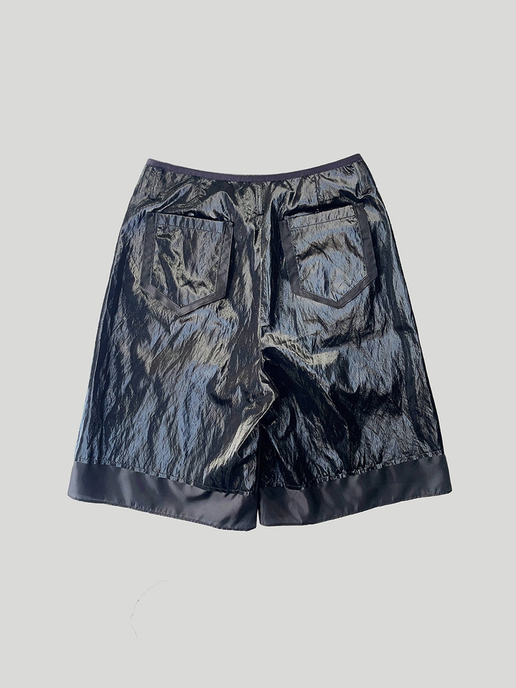 LEATHER LINING COMBI SHORTS