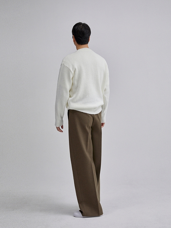 2TUCK WIDE PANTS(KHAKI BROWN)