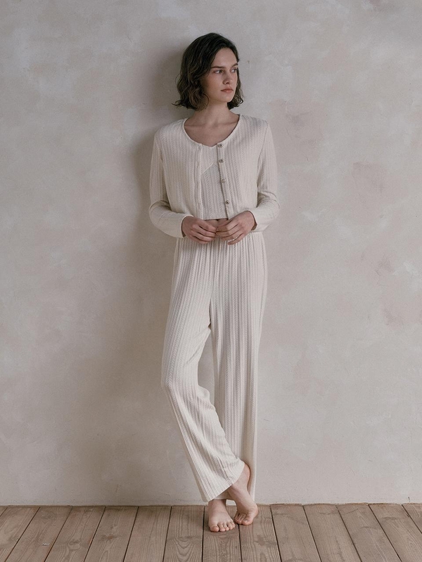 MJ_Sweet three piece pajamas_2color