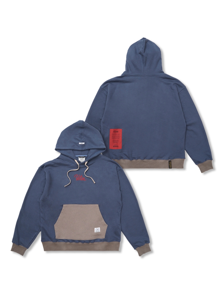 Vatos Mix Oversized Hoodie Deep Blue