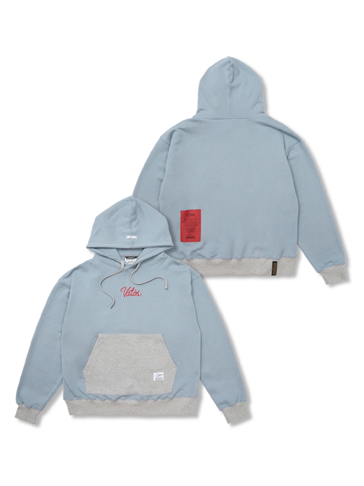 Vatos Mix Oversized Hoodie Sky Blue