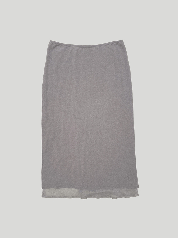 WOOL SINGLE BUTTON SKIRT PANTS