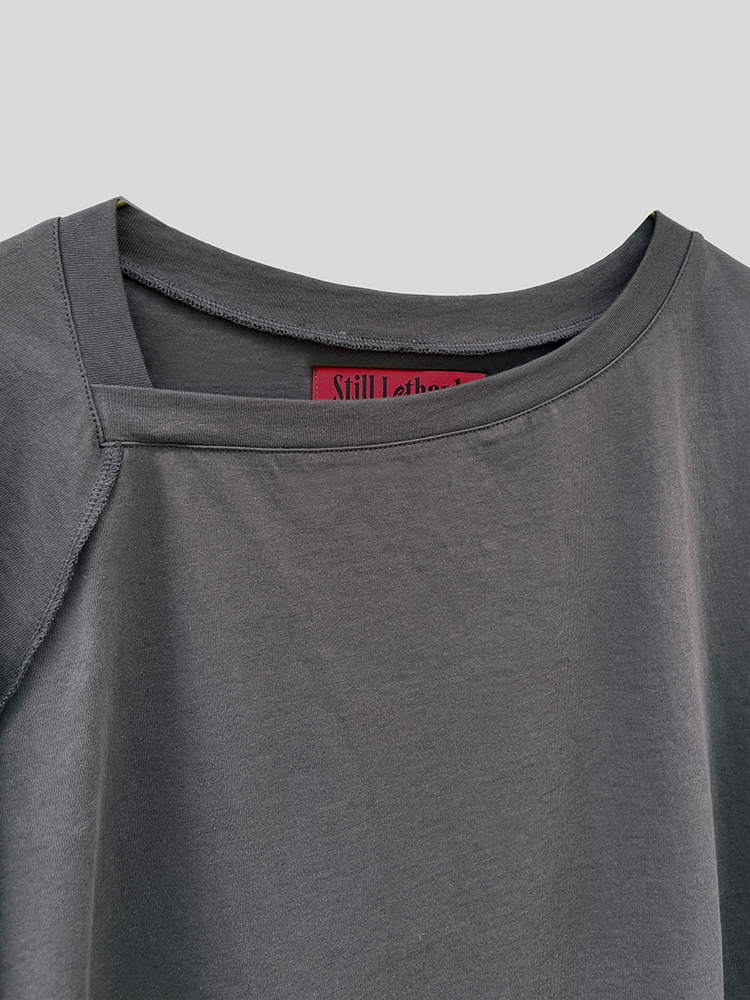 SLIP NECK OVERLOCKED TEE