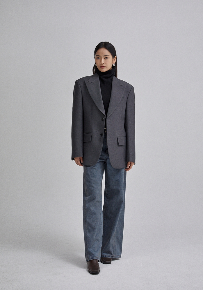 TAILORED JACKET(CHARCOAL)