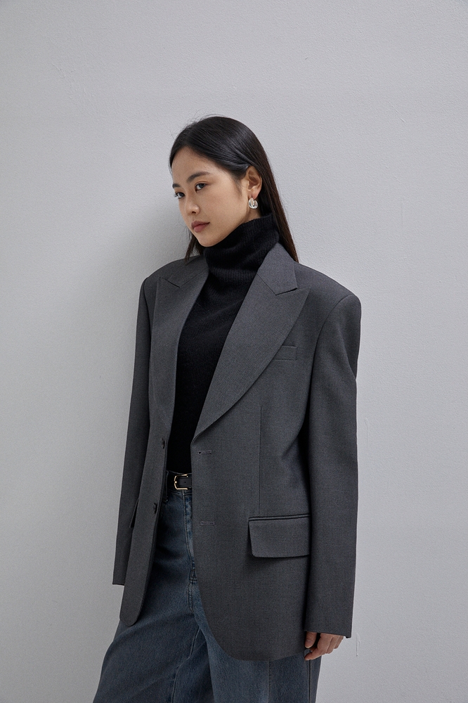 TAILORED JACKET(CHARCOAL)