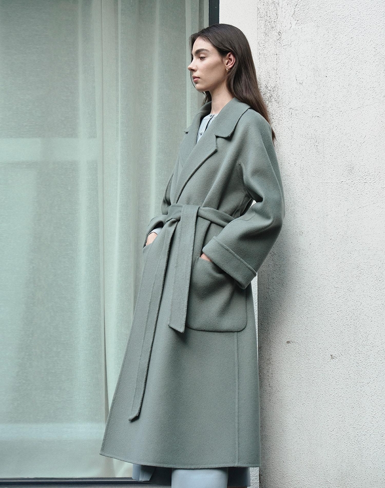 WOOL HAND MADE COAT GREEN 울 핸드 메이드 코트 그린