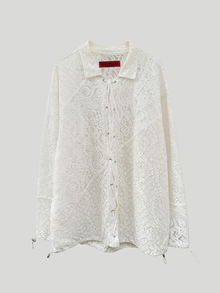 LACE COMBI SHIRT