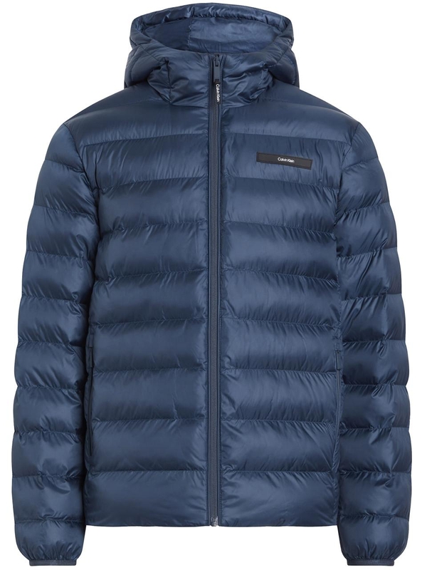 캘빈 클라인 FW24 RECYCLED HOODED PUFFER JACKET K10K113908 Blue