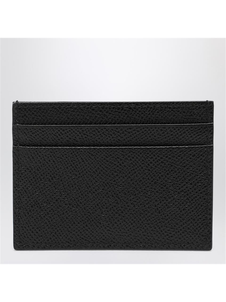 돌체앤가바나 SS25 Dolce&Gabbana Black card holder with logo plaque BP0330AG219 Black