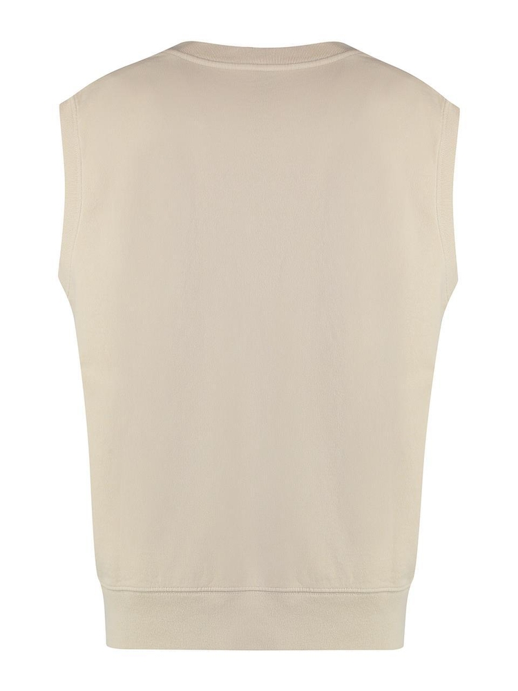 스포티앤리치 SS23 Sleeveless sweatshirt VN881CR_CREAMNAVY Ivory