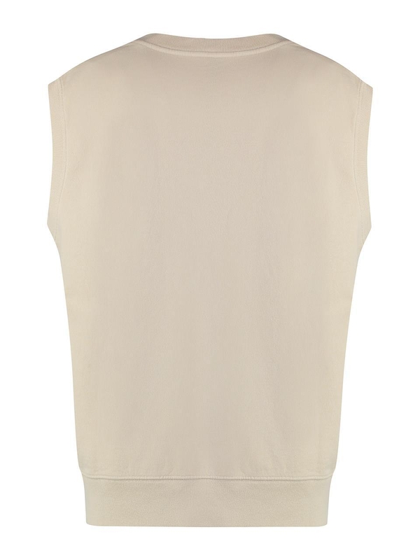 스포티앤리치 SS23 Sleeveless sweatshirt VN881CR_CREAMNAVY Ivory