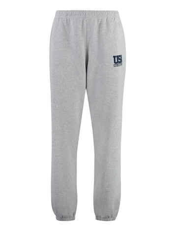 스포티앤리치 SS23 Logo print sweatpants SW881HG_HEATHERGRAYNAVY grey