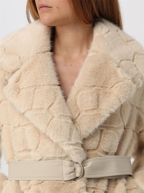 트윈셋 FW24 Twinset Womens Coat 242TT2031 11952 Cream